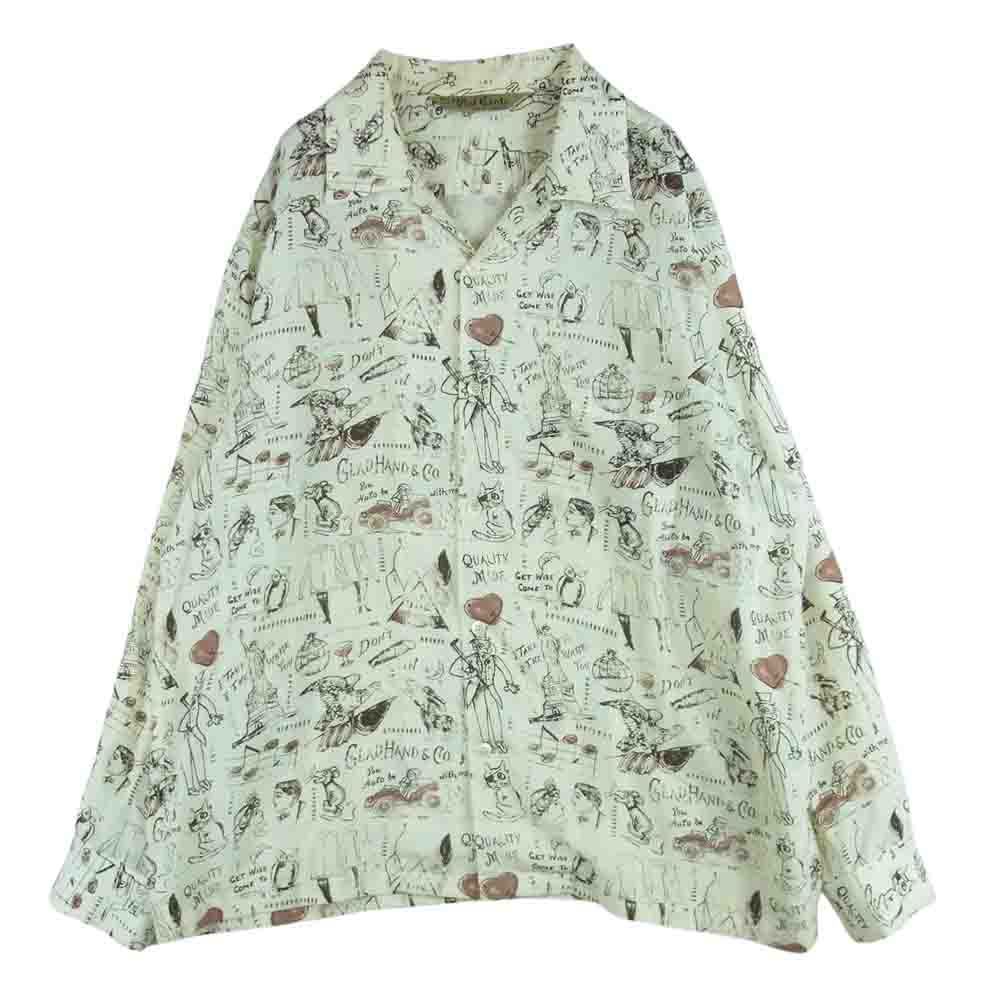 GLADHAND & Co. グラッドハンド GLAD POSTALS HAWAIIAN L/S SHIRTS 総