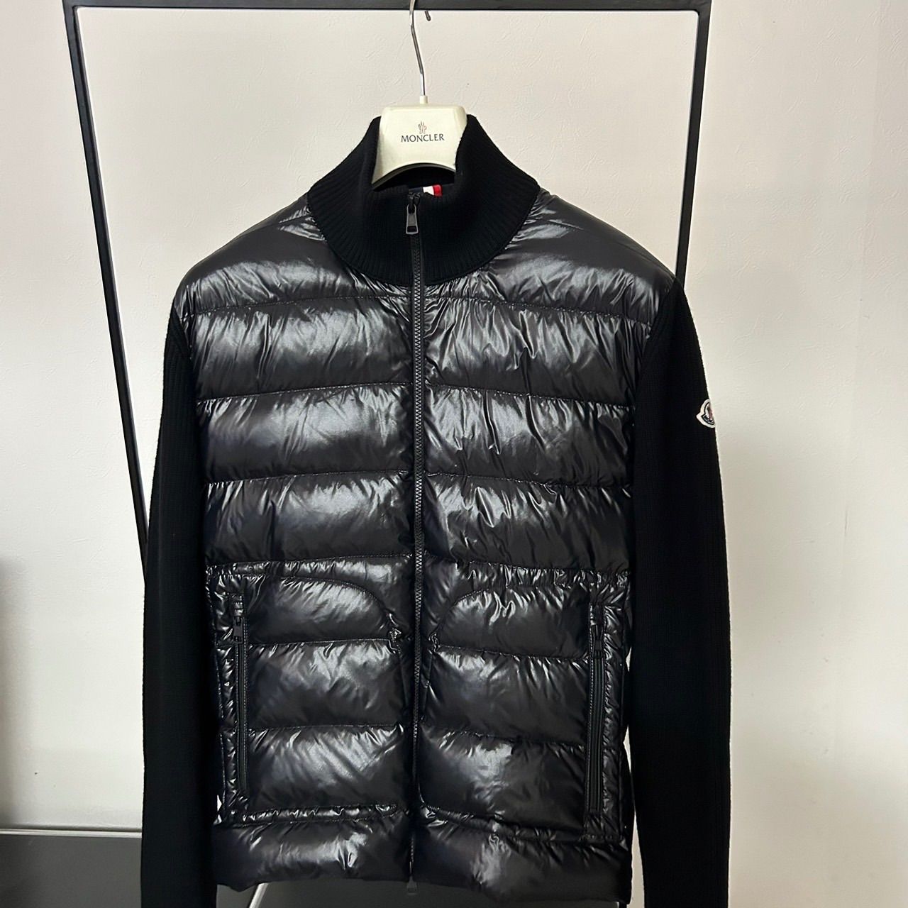 MONCLER☆ハイブリッドダウンニット☆ブラック☆サイズXL