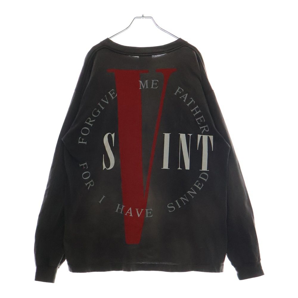 セントマイケル×ヴィーローン LS TEE プリント 長袖 Tシャツ XL セントマイケル×ヴィーロン SAINT MICHAEL×VLONE 22SS NO CAP LS