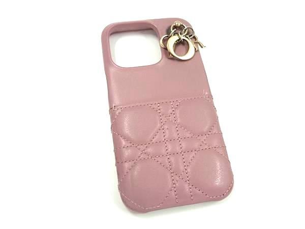 Dior ディオール スマホケース iPhone14Pro ピンク ローズ dior iphone
