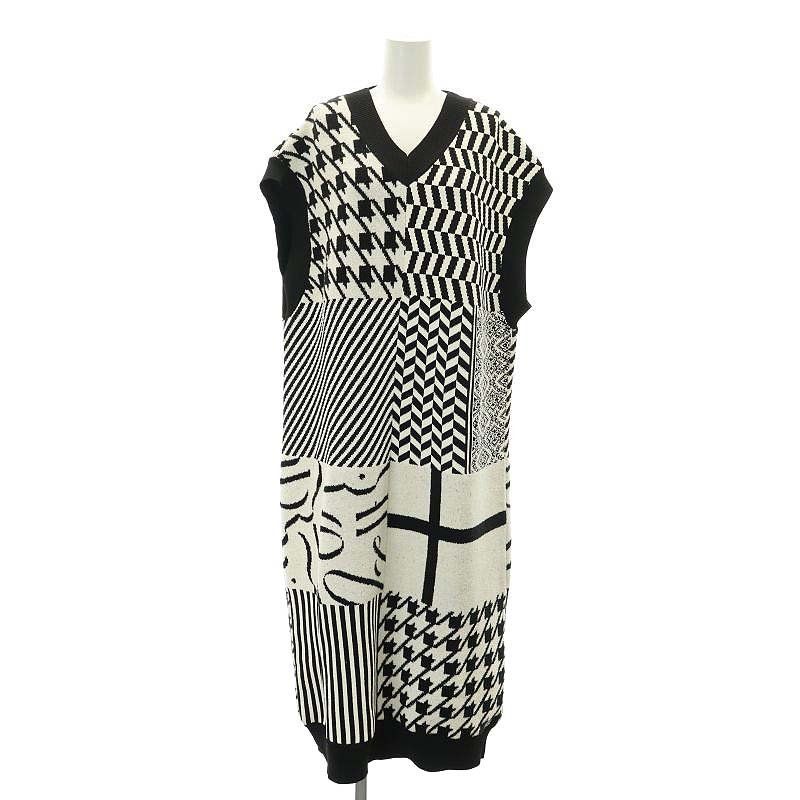 ワンピース ANDREA&Co. PATCHWORK KNIT DRESS ANDREA&Co. PATCHWORK KNIT DRESS