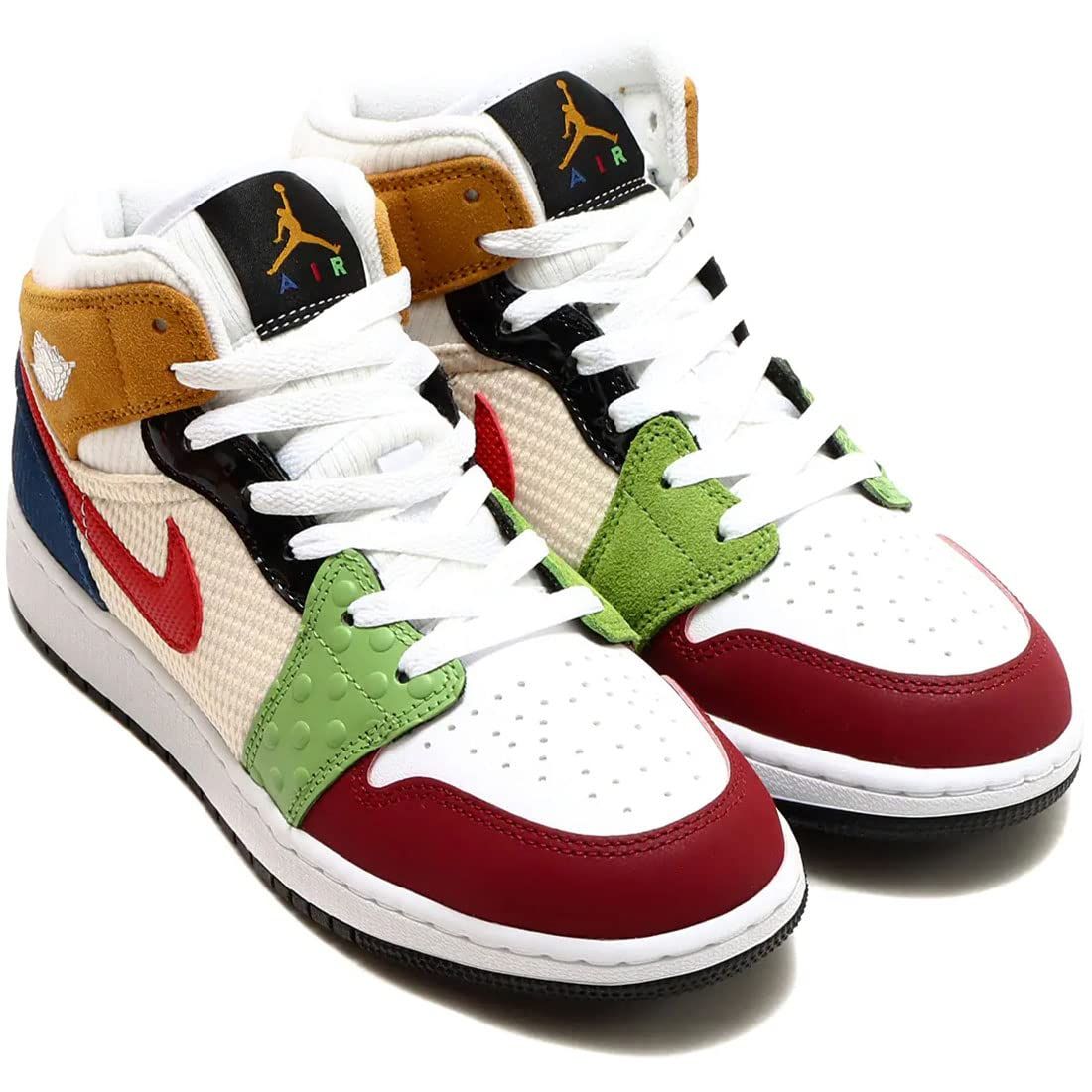 [ナイキ] エア ジョーダン 1 ミッド SE J AIR JORDAN 1 MID SE ホワイト/ブラック/パールホワイト/ジムレッド DR6957-100 日本国内正規品 25.0c [ホワイト/ブラック/パールホワイト/ジムレッド] [25.0 cm]