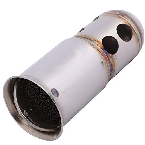 シルバー 135 x 50.8mm ルボナリエ インナー サイレンサー シルバー 135 x 50.8mm バッフル マフラー バイク 排気 音量 調整 オートバイ 触媒型 汎用 シルバー 135 x 50.8mm