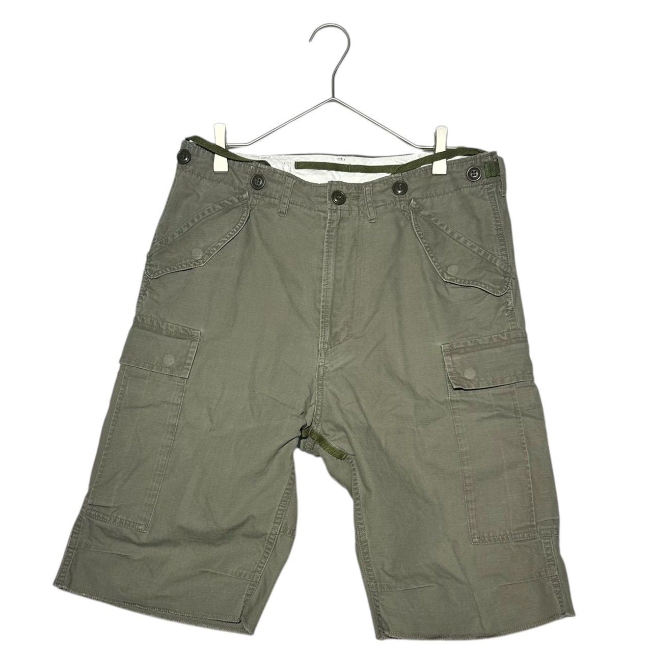 VISVIM ビズビム|ヴィズヴィム Ripstop cargo shorts リップストップ カーゴ ショーツ M カーキ ハーフ ショート パンツ