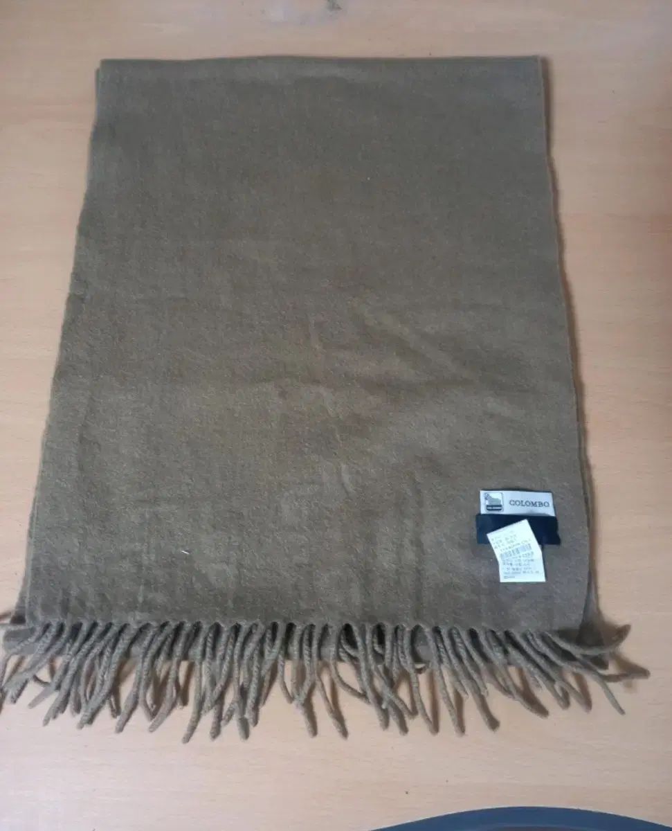 イタリア製 EMPORIO ARMANIスカーフウール混紡 ジャカードロゴグレー