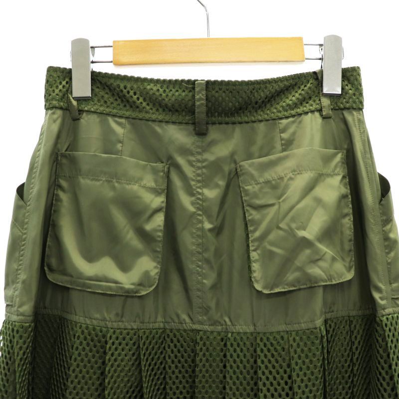 double standard clothing メッシュプリーツスカート