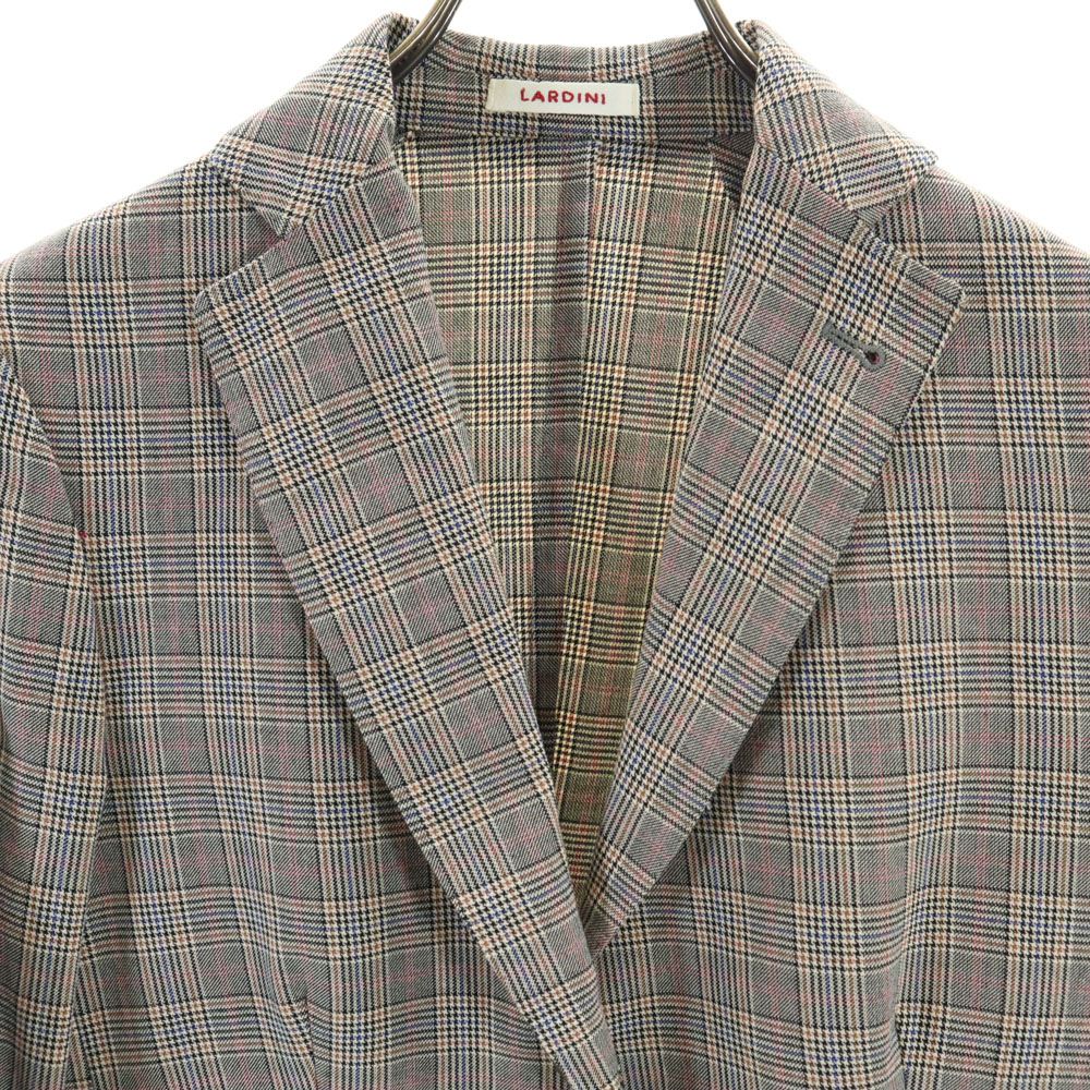 <美品>LARDINI グレー リネン ツイード ジャケット サイズ42 ラルディーニ ジャケット グレー 42 美品>LARDINI グレー リネン