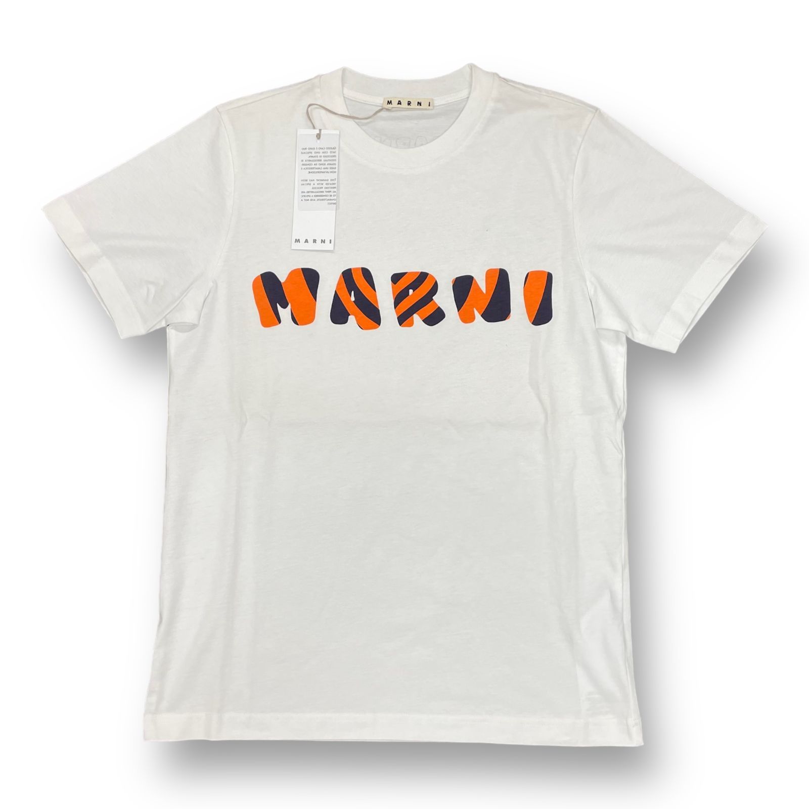 定価46200円 国内正規 新品 MARNI マルニ ストライプロゴ プリント