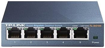 【中古】TP-Link スイッチングハブ 10/100/1000Mbps Gigabit 5ポート 金属筺体 ライフタイム保証 TL-SG105