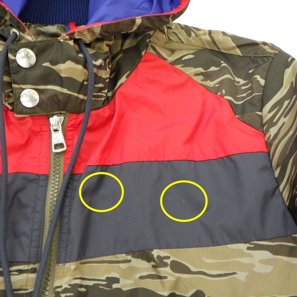 MONCLER モンクレール 510914160685 COBALT GIUBBOTTO コバルト フード付きナイロンジャケット サイズ0 XS～S カモフラ 迷彩 メンズ A25-2206 久安店 KANDAIZUMI_COM
