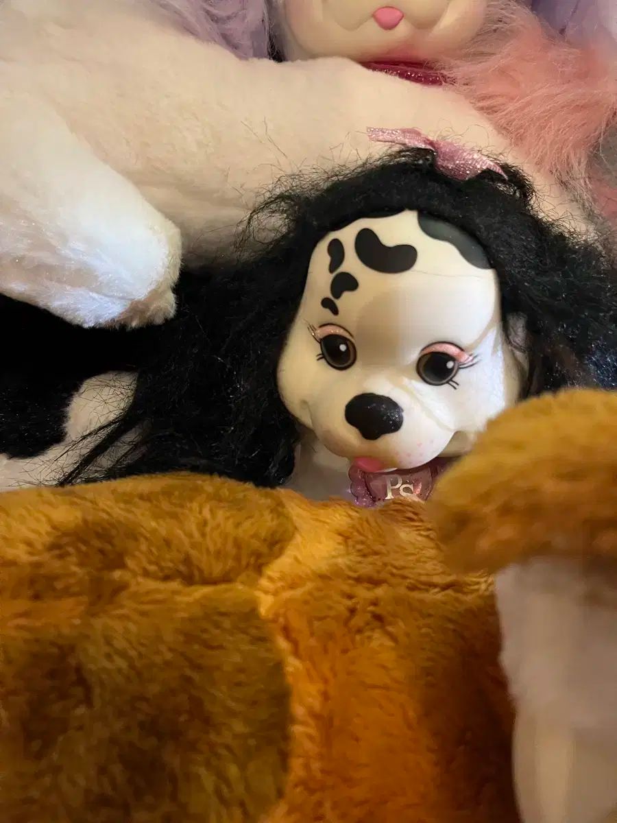 昭和レトロ ファンシー ピンク わんちゃん ぬいぐるみ spank 人形