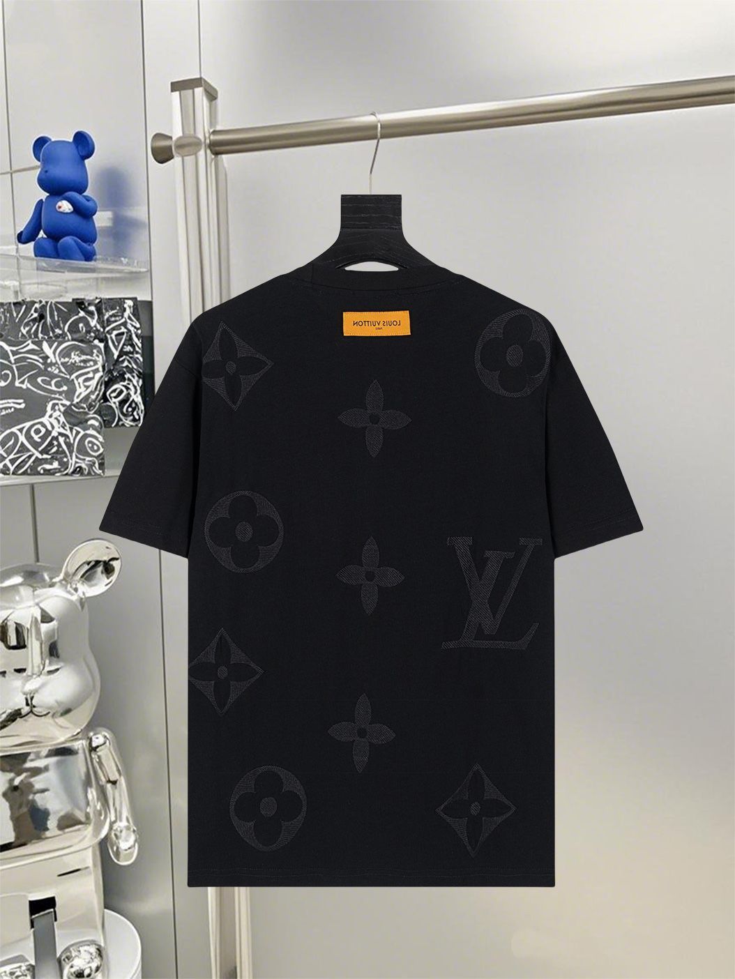 【雪の結晶のようなデザインが魅力♪】Louis Vuitton★Tシャツ 今日特価】Louis Vuitton インクジェットモノグラムプリント T