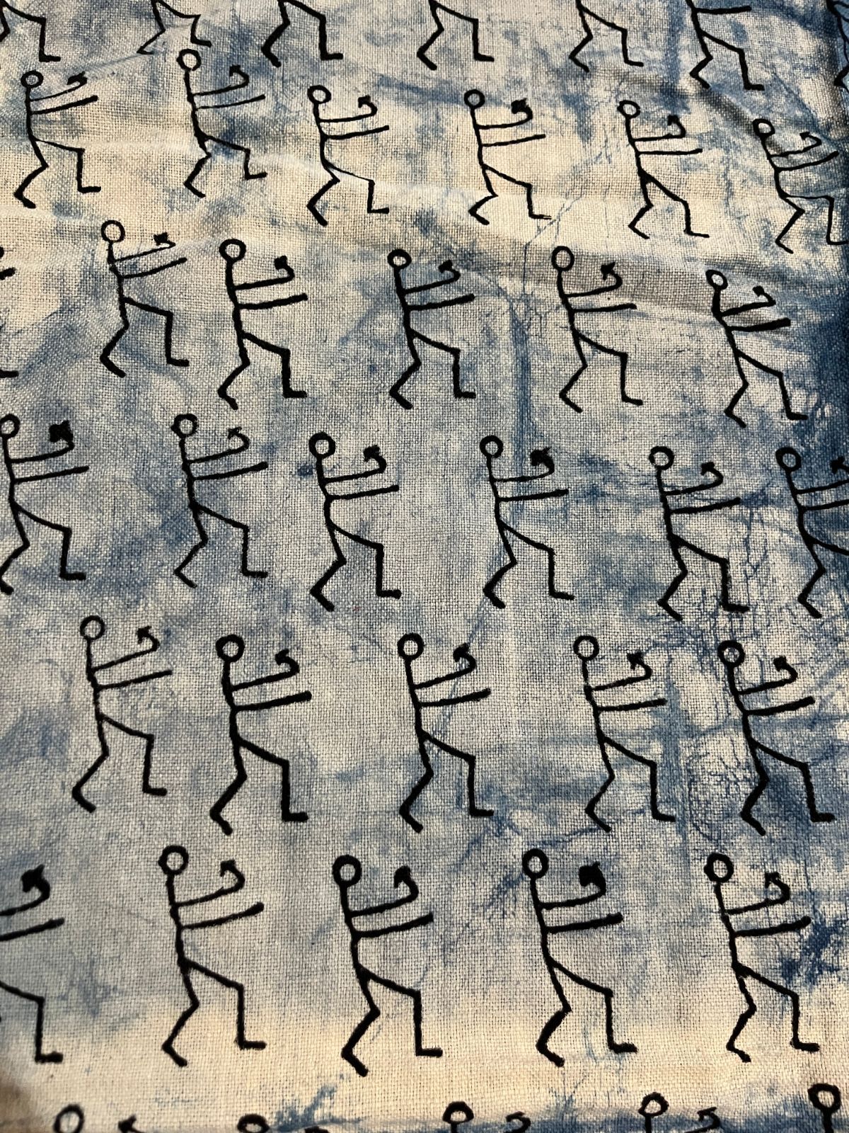 インド ビンテージブロックプリント ベッドシーツ ベッドカバー ラグ