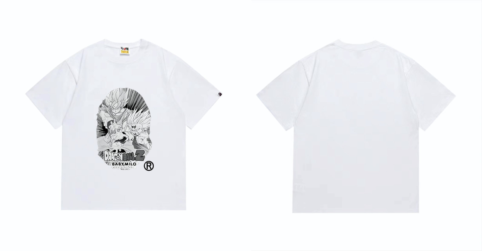 A BATHING APE コラボdragon ball z big aead teeプリント Tシャツ