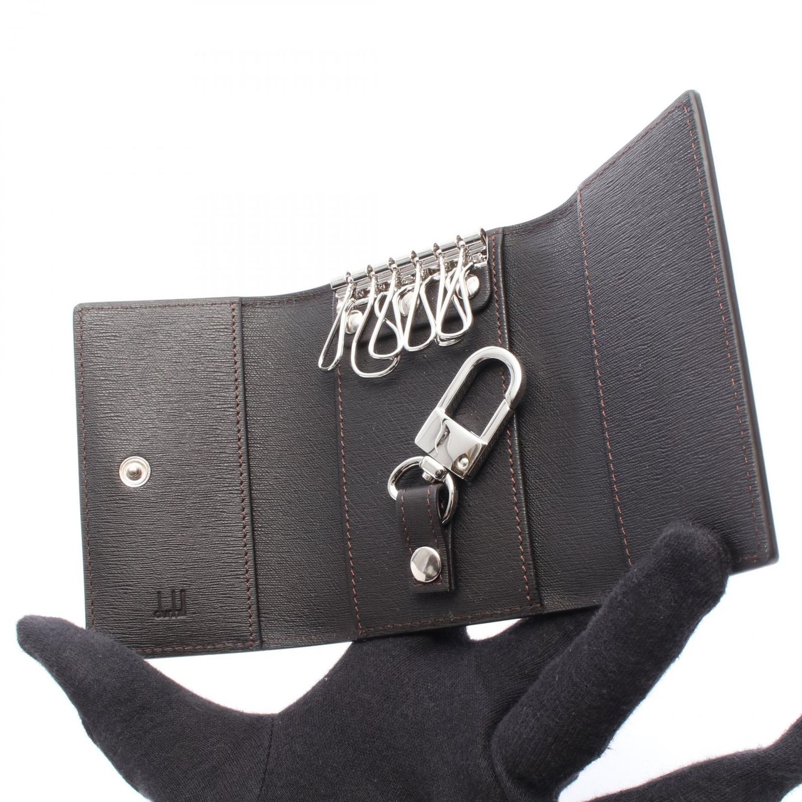  ダンヒル Dunhill キーケース D. ブラック レザー 6連キーケース メンズ キーケース 小物