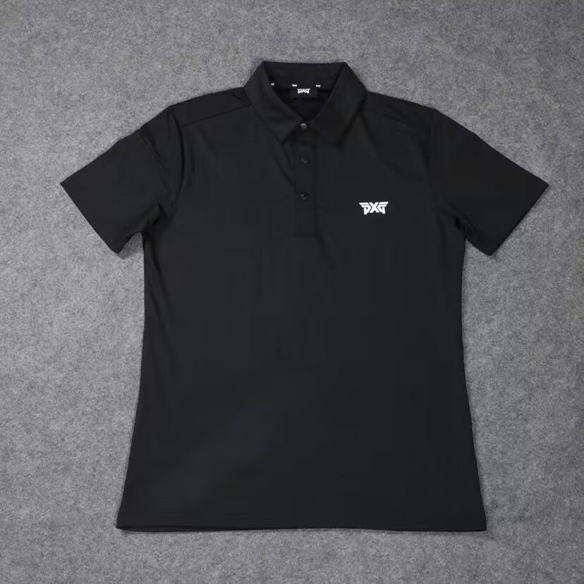 新品 速乾シャツ PXG メンズ ゴルフ 半袖 シャツ L ホワイト□01