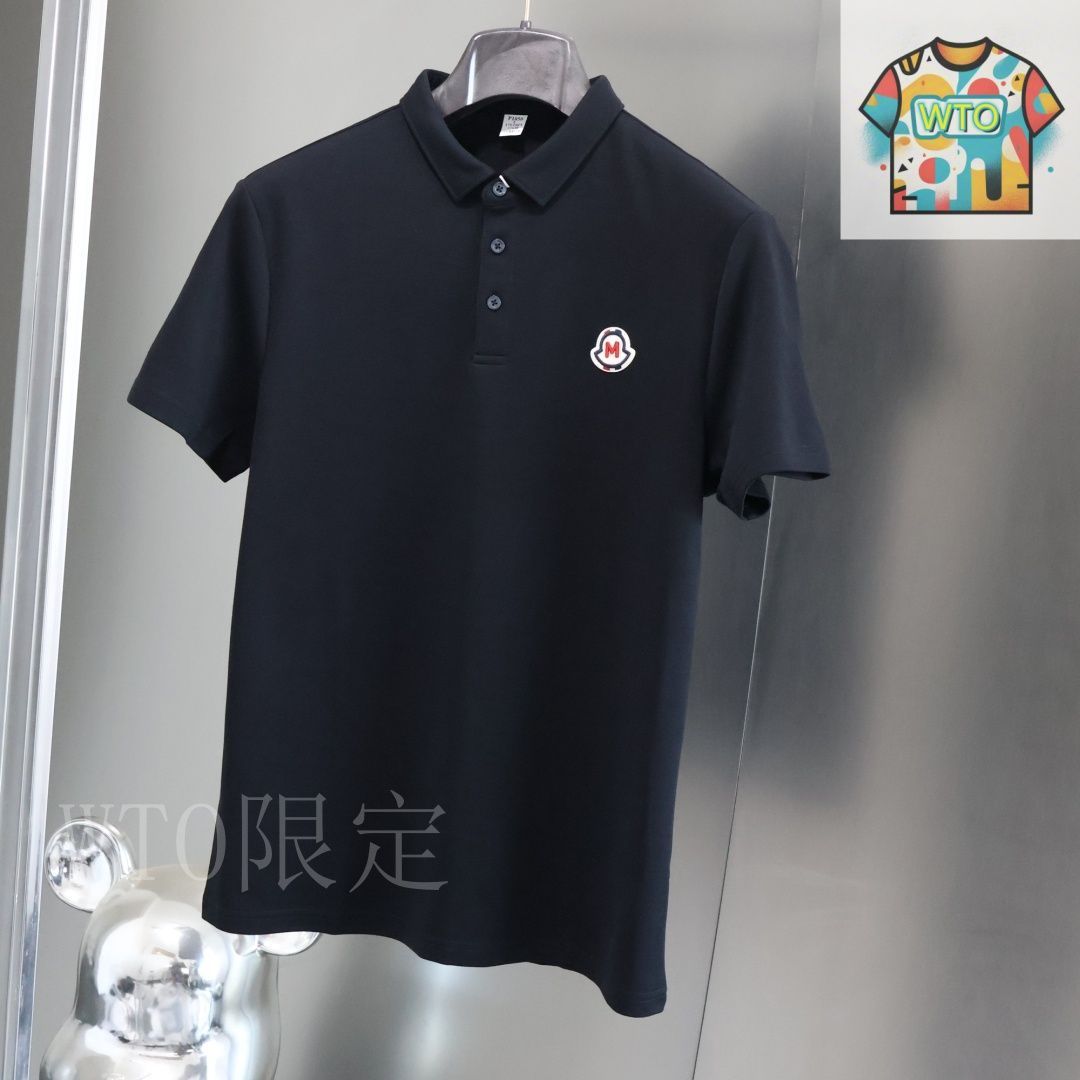 MONCLER オリーブ ポロシャツ M MONCLER オリーブ ポロシャツ M