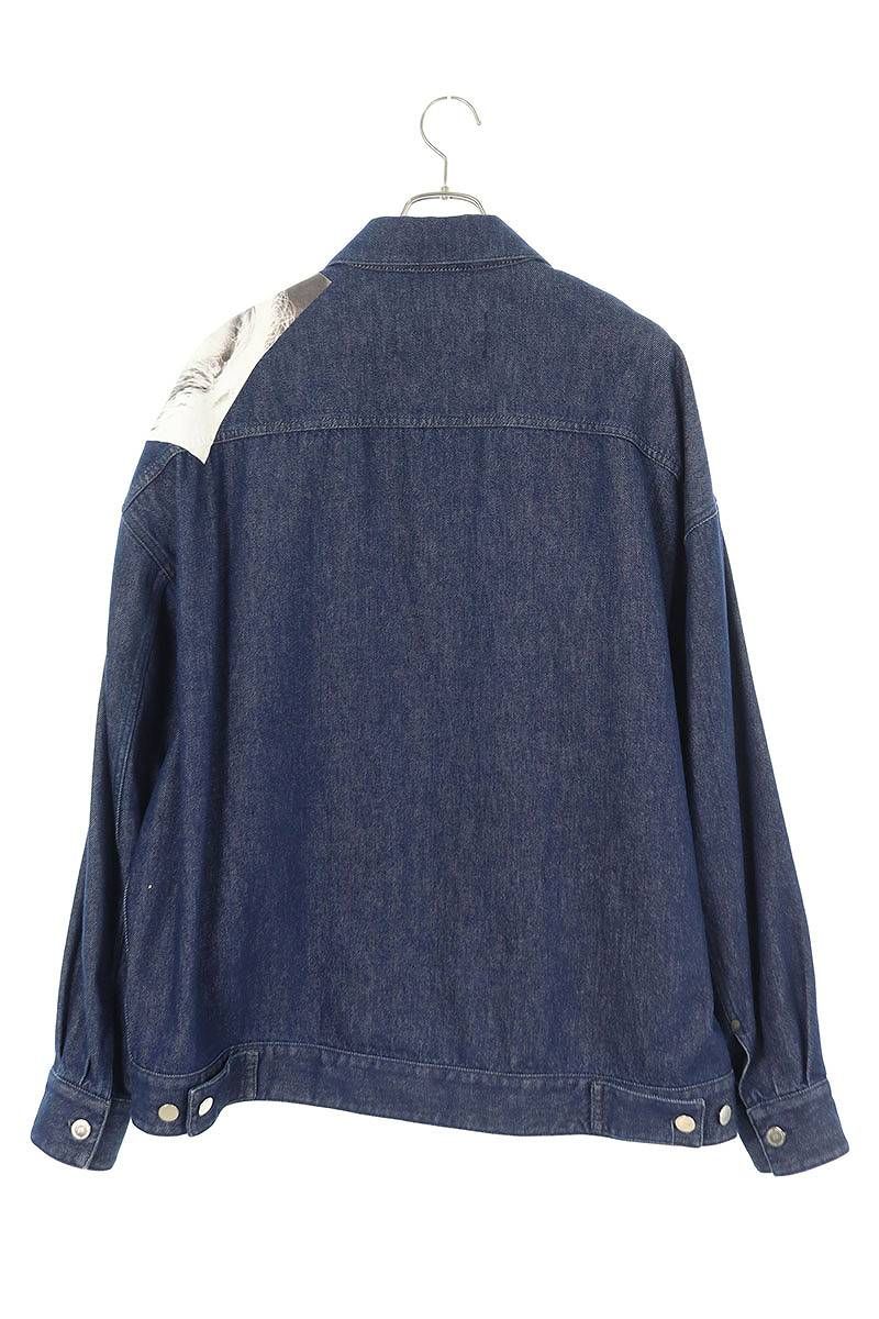 ラフシモンズ  19SS  Denim Jacket Punkette 191-725 パッチデザインオーバーサイズデニムジャケット メンズ S