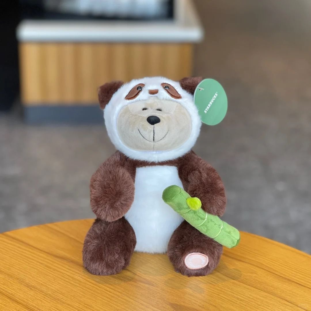スターバックス海外限定 パンダシリーズ ぬいぐるみ + パンダ型