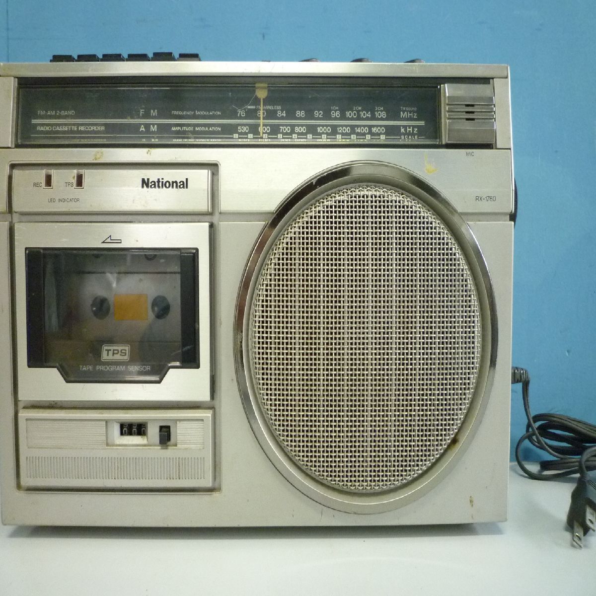 National FM AM ラジオカセット RX-1760 ラジカセ　ジャンク