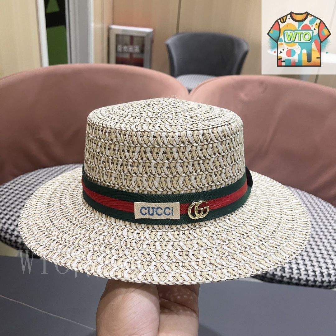 今日特価】GUCCI 2025 新 麦わら日除け帽-3 - メルカリ