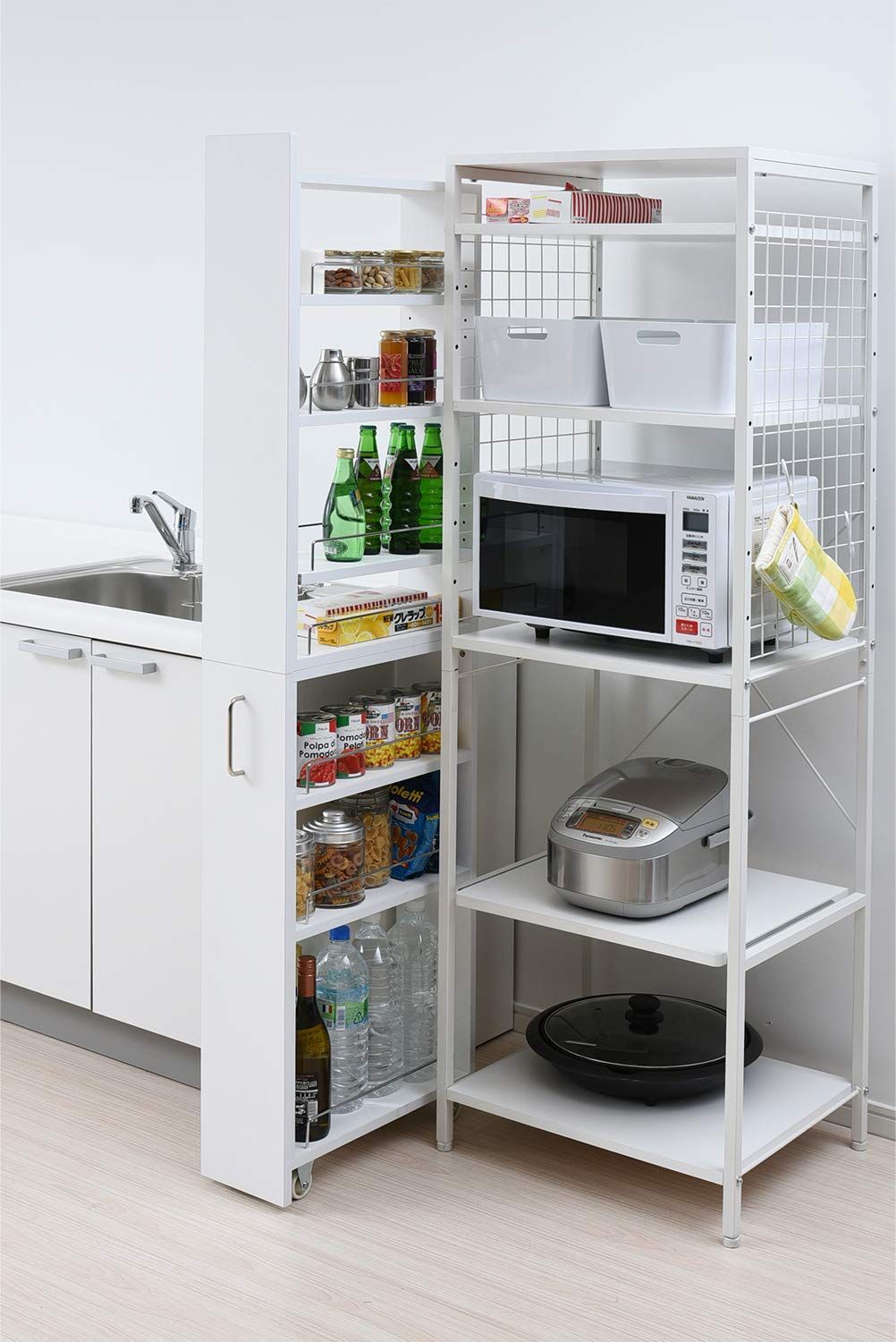 キャスター付きワゴン 隙間収納