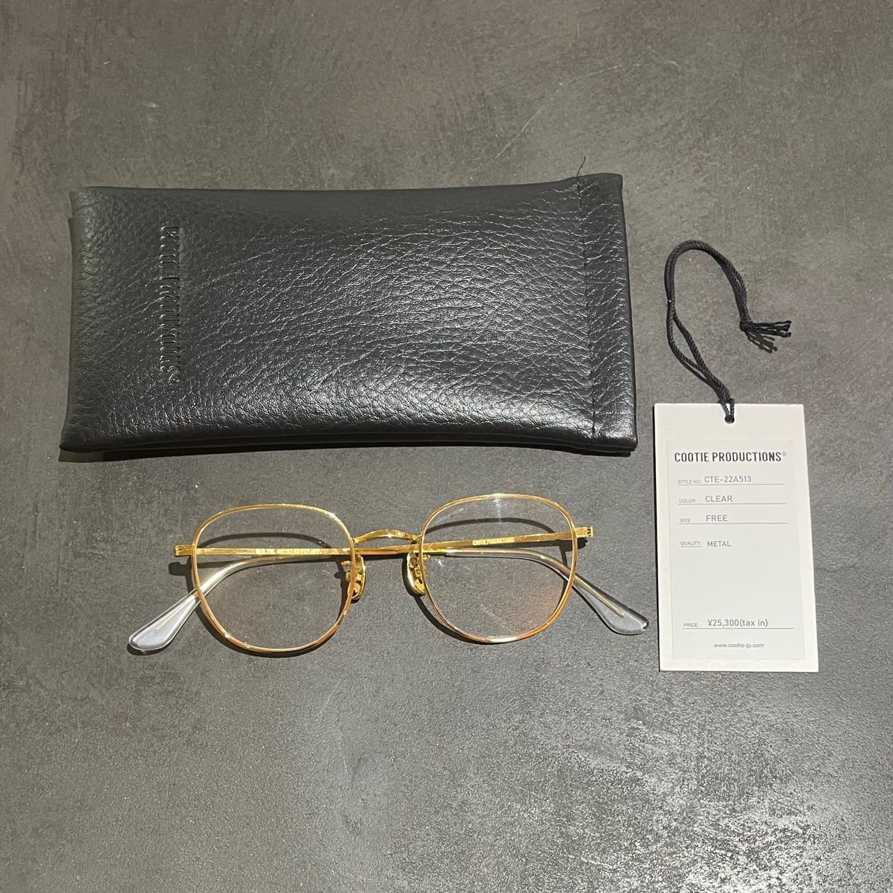 定価25300円 新品 COOTIE 22AW Chingon Glasses Clear CTE