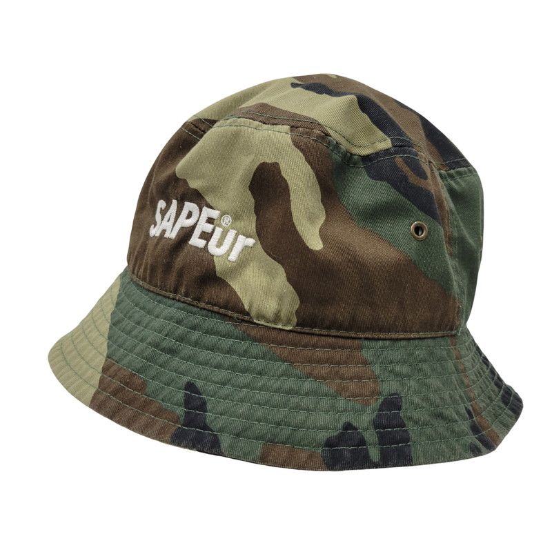 SAPEur サプール × FR2 バケハ　希少 中古品】 SAPEUR サプール CAMO BUCKET HAT カモ バケットハット