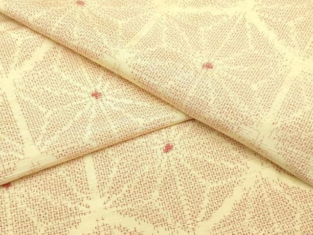 平和屋着物▽上質な紬 単衣 縞 正絹 逸品 CAAV3720dy （平和屋着物  