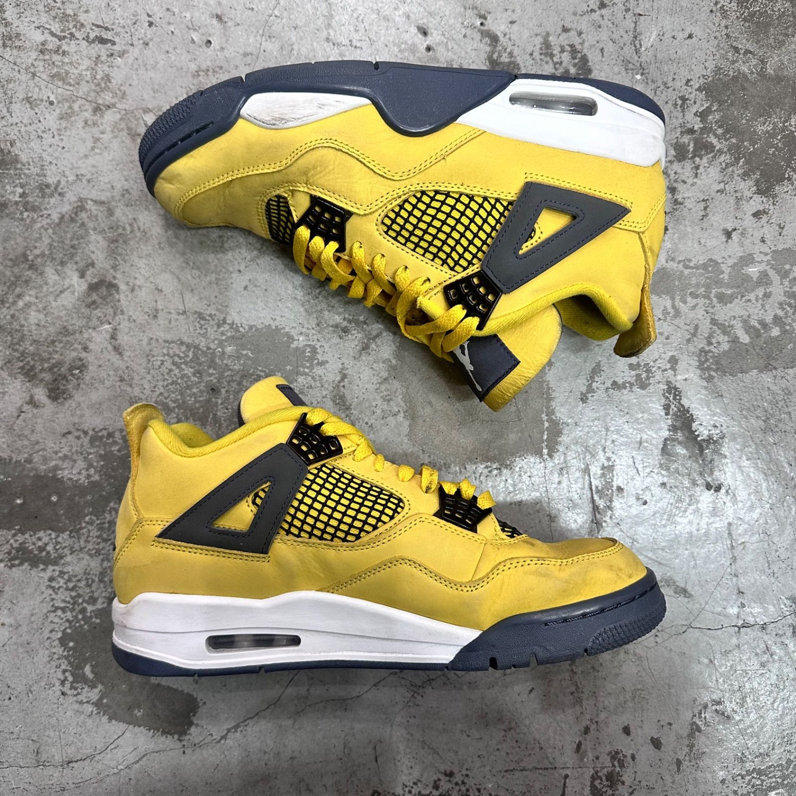 ジョーダン4 26センチ　イエロー NIKE AIR JORDAN 4 RETRO 