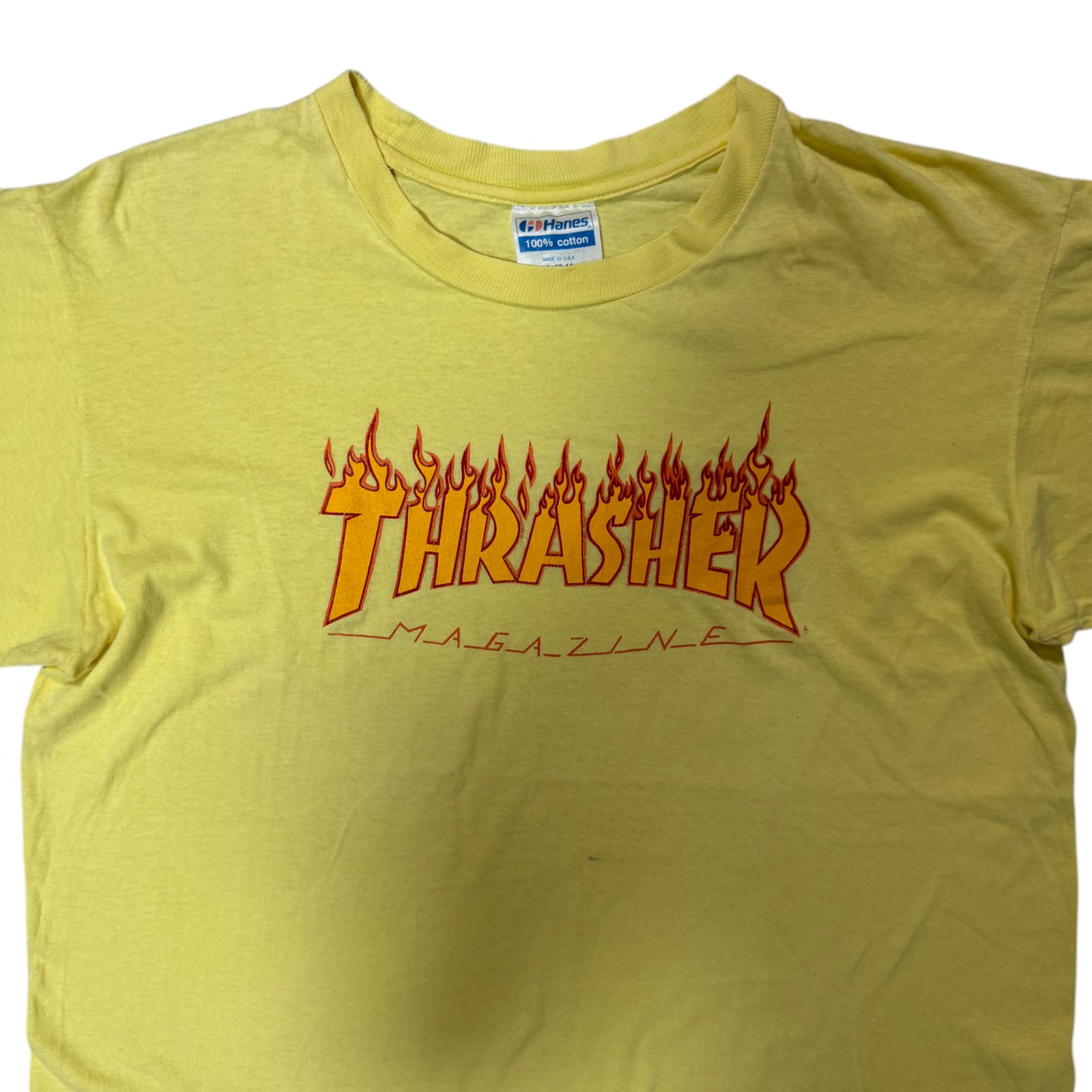 80s - 90s THRASHER フレーム ロゴ Tシャツ Lサイズ スラッシャー