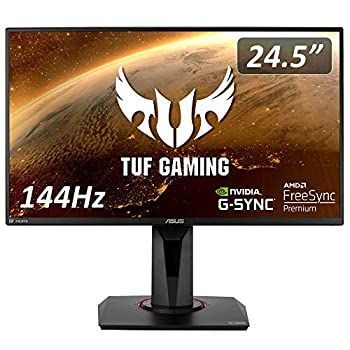 【】ASUS TUF Gaming ゲーミングモニター VG259Q 24.5インチ フルHD IPS 144Hz 1ms HDMI×2 ポートDP Adaptive-sync ELMB