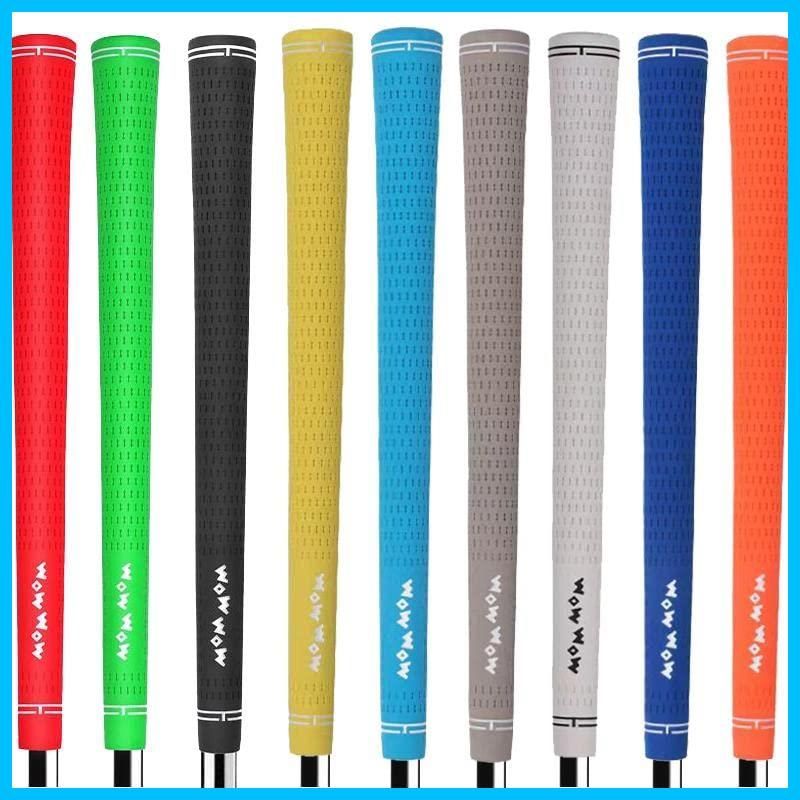 【人気商品】交換 滑り止め 8本 バックライン無し グリップ8本セット 全天候パフォーマンス ゴム素材 アイアン用グリップ M60 ウッド 無地 純色 ゴルフグリップ WOW
