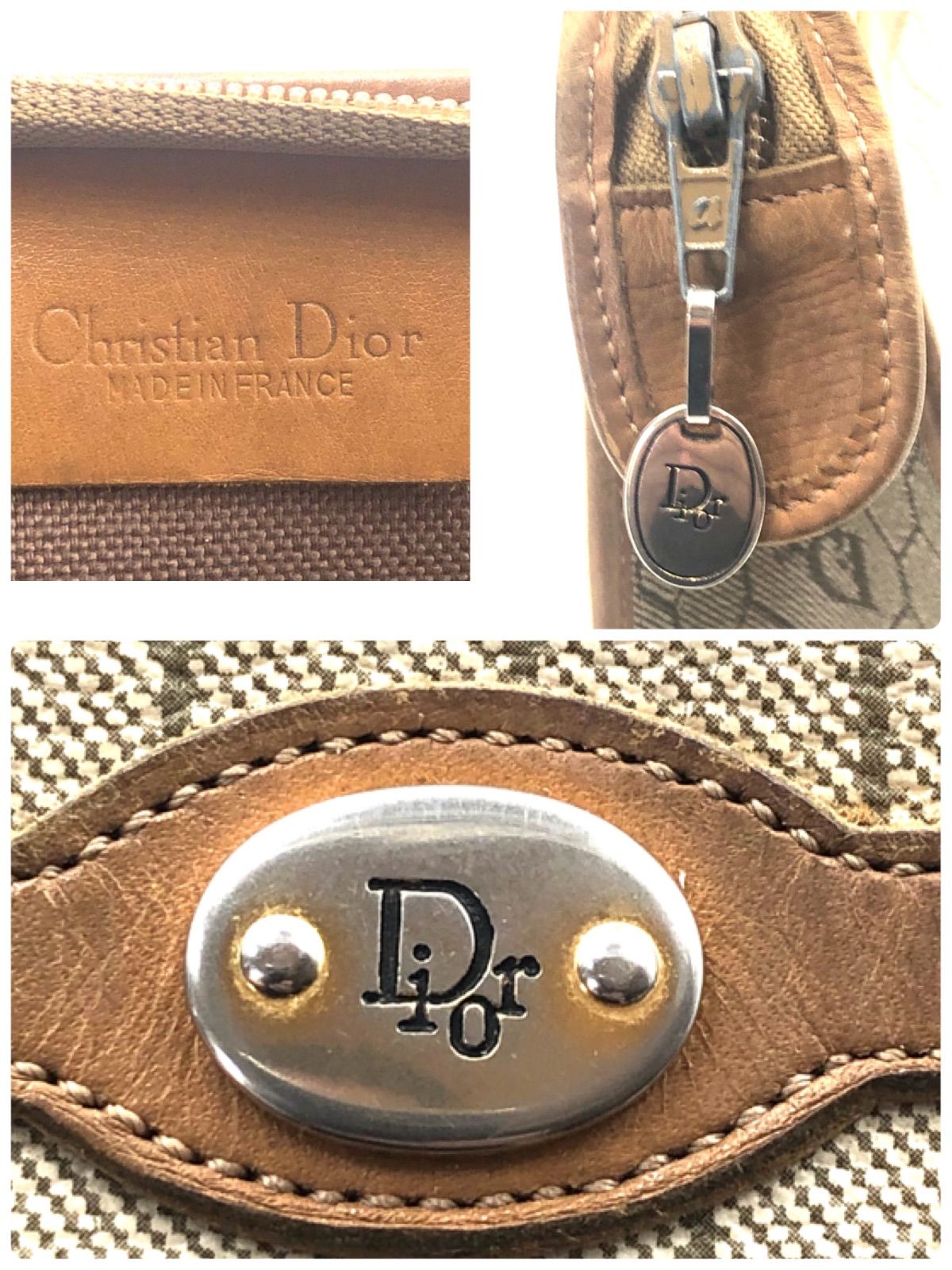 □良品□Christian Dior クリスチャンディオール ハニカム柄