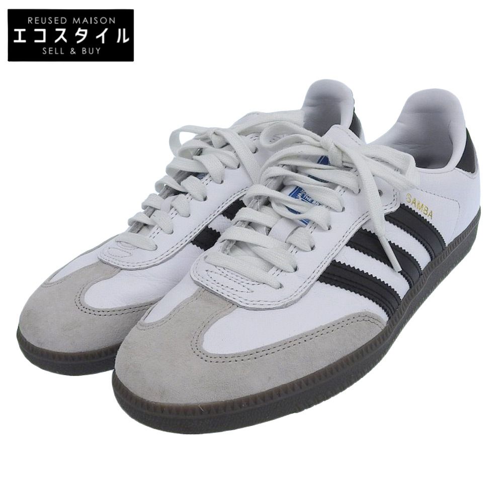 adidas アディダス SAMBA ADV ガムソール ローカット スニーカー シューズ メンズ ホワイト×ブラック 26cm GZ8477 23年製 8 US
