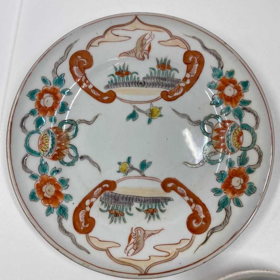 中国美術 十錦手中皿等2枚 直径14/21㎝ 東Y6-1218④ - メルカリ