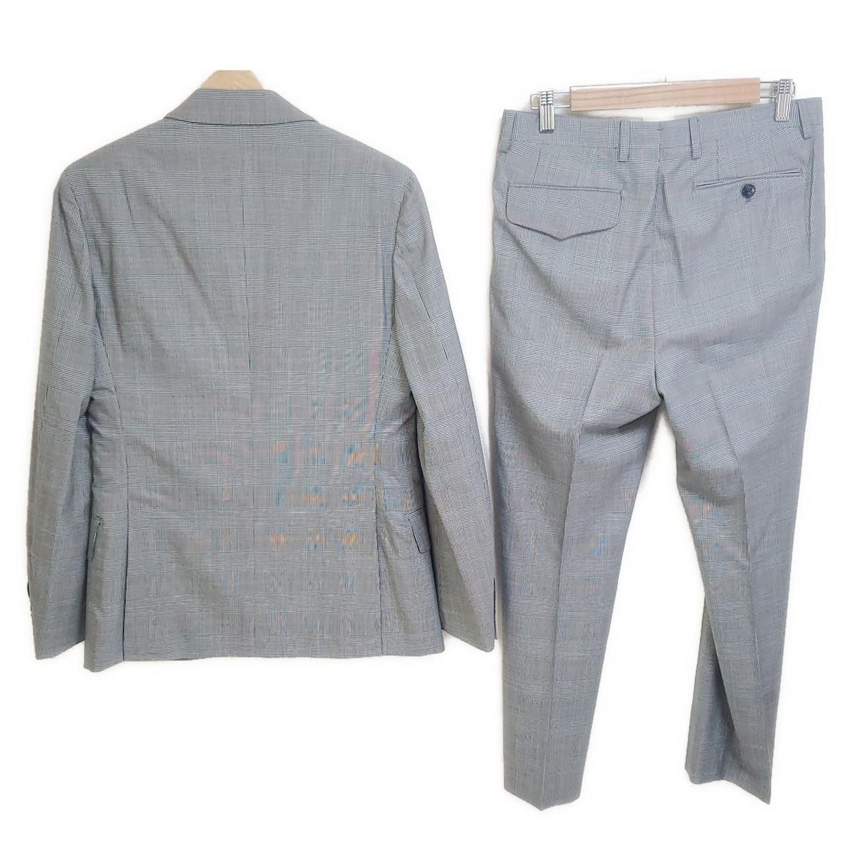 Gabriele Pasini ガブリエレパジーニ シングルスーツ メンズ - グレー×黒×マルチ 千鳥格子柄 チェック柄 3点セット