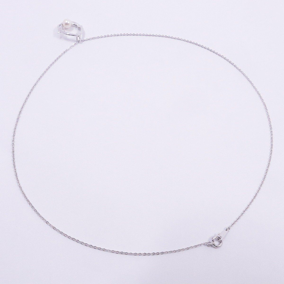 MIKIMOTO ミキモト リーフモチーフ ネックレス シルバー/パール