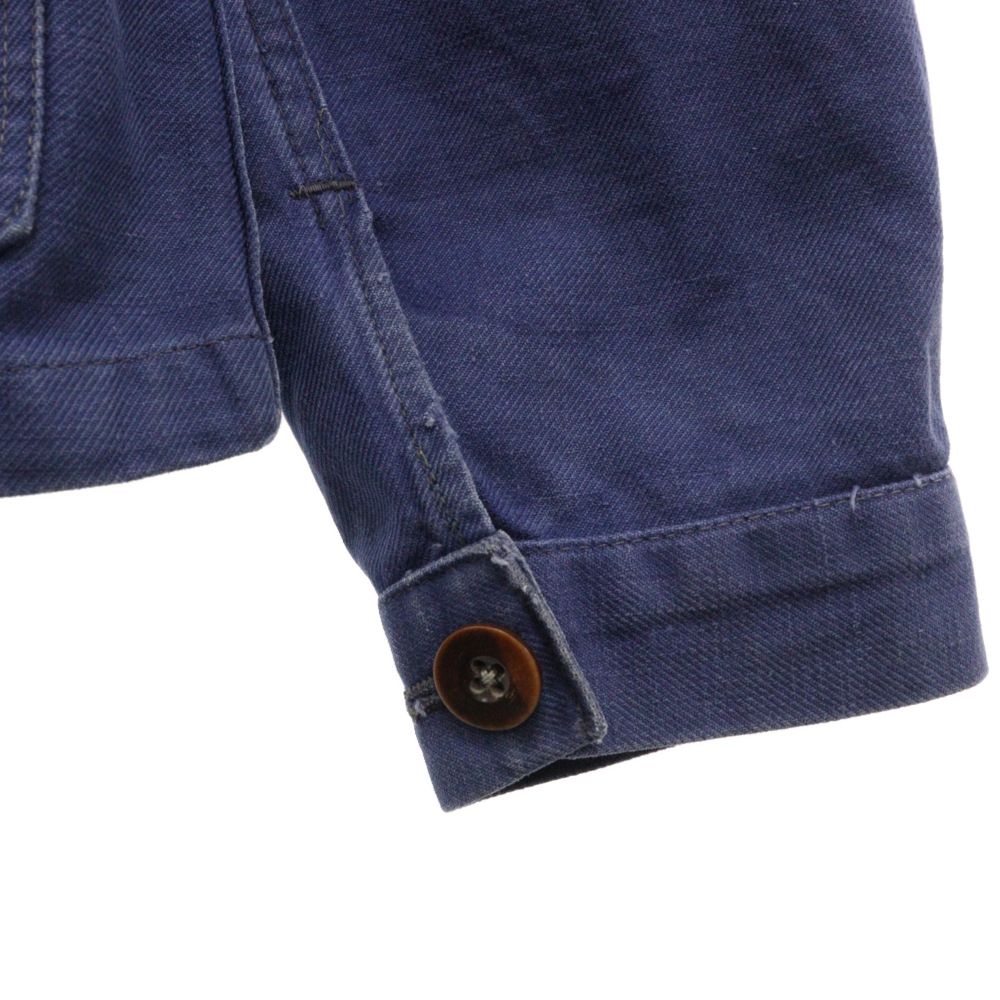 【ビンテージ】50s フレンチワークジャケット コットンツイル Vポケット ビンテージ】50s フレンチワークジャケット コットンツイル V