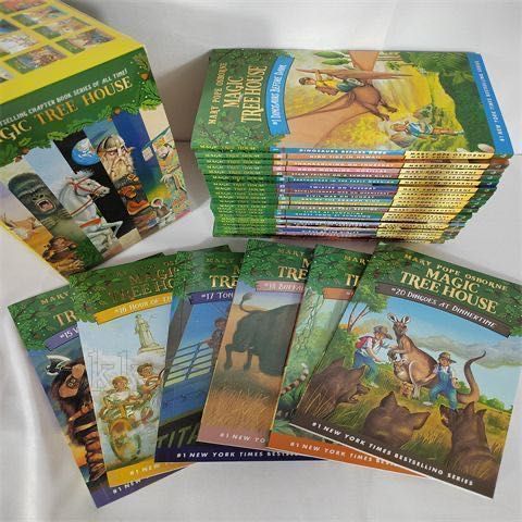 洋書Magic Tree House 31冊セット Amazon.com: Magic Tree House Boxed Set, Books 1-4: Dinosaurs
