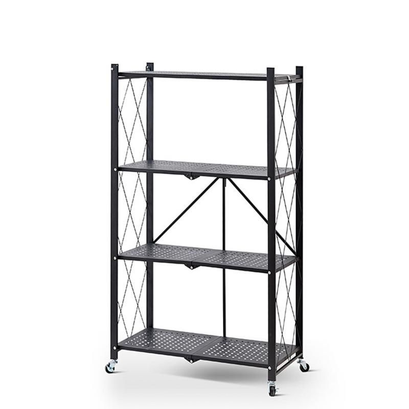 定番人気，100%新品】 ラック 折りたたみ 4段 すぐに使える (本体完成