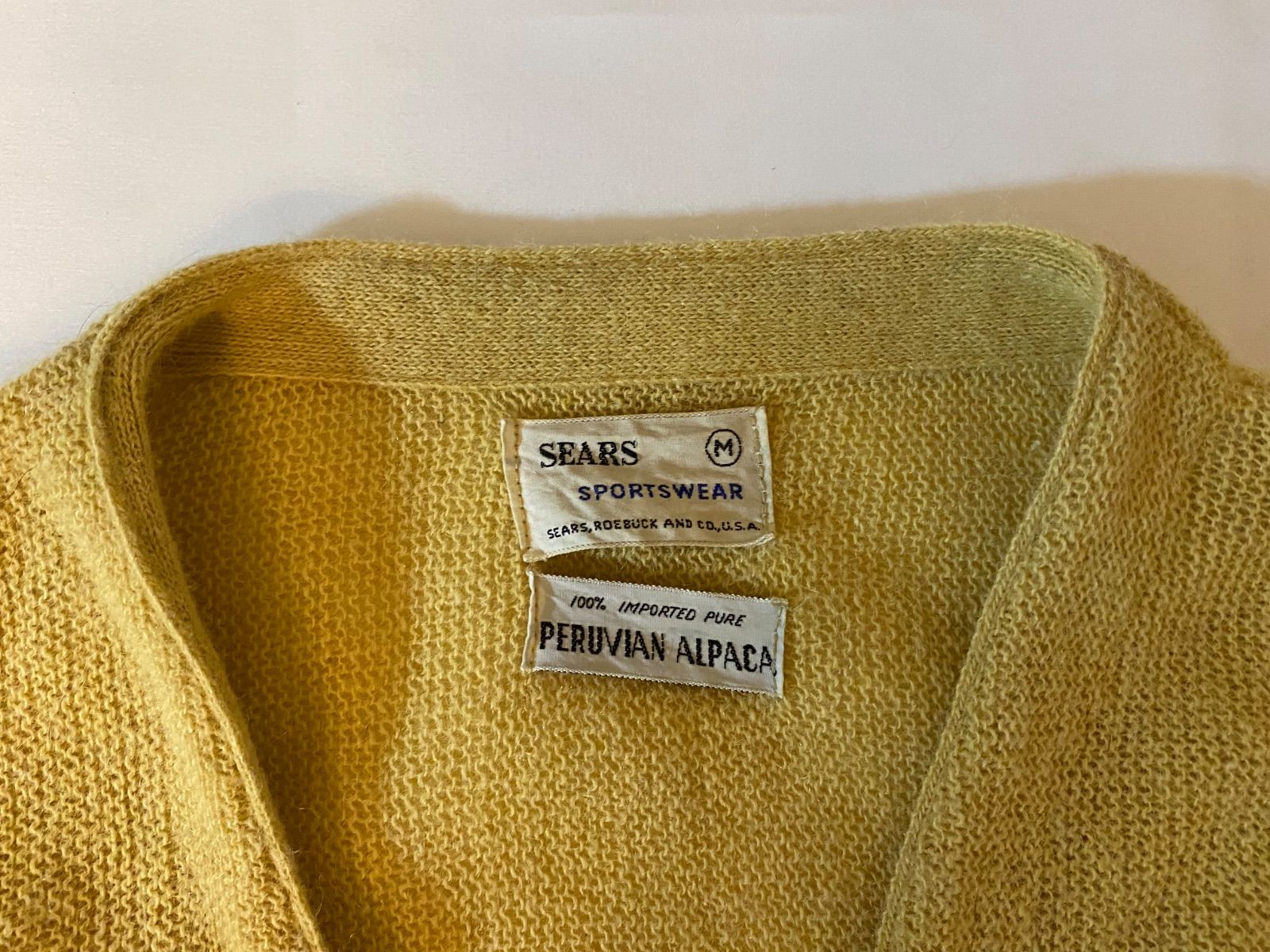 SEARS カーディガン アルパカ 60s VINTAGE】SEARS シアーズ アルパカ100％ ニット
