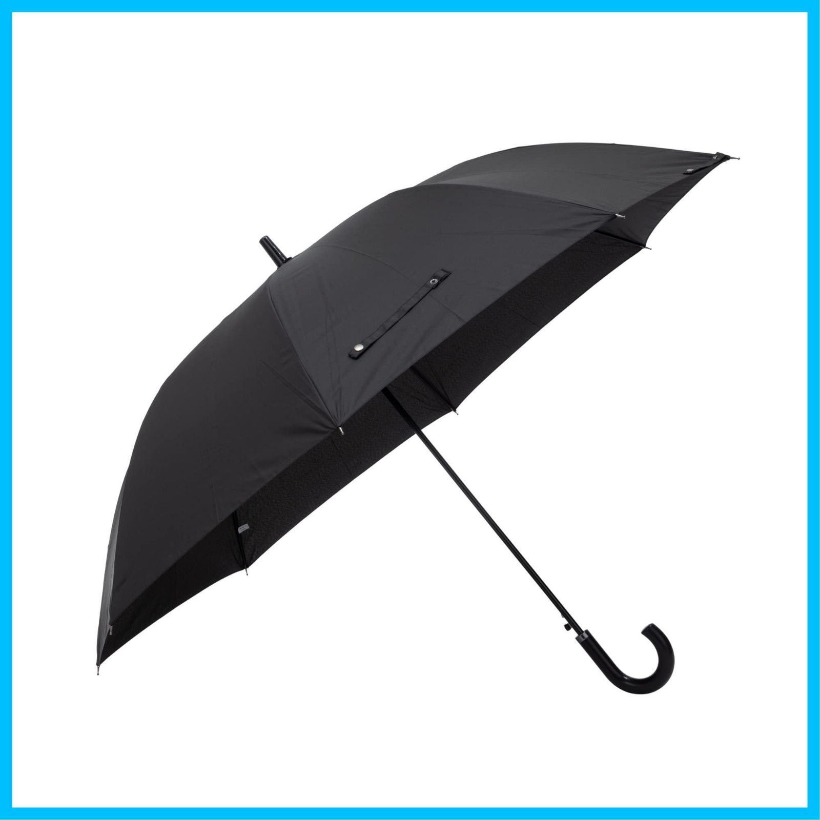 商品 ブラック 70 cm 8 R ジャンプ傘 無地 紳士 Asty アスティ