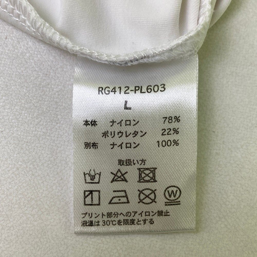 サイズ：L RUFFLOG ラフロッグ 半袖ポロシャツ ホワイト系