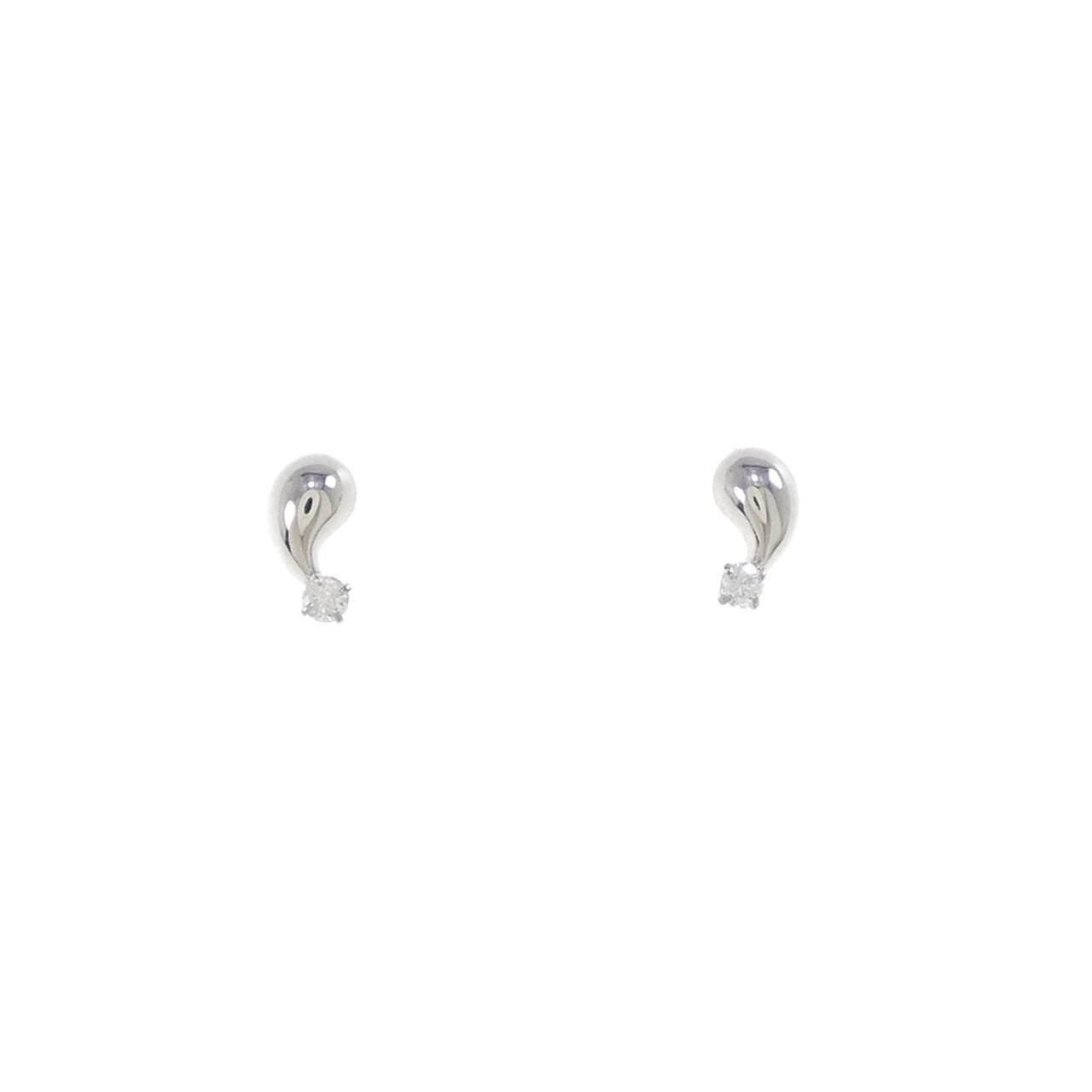PT900 ダイヤモンド ピアス - メルカリ