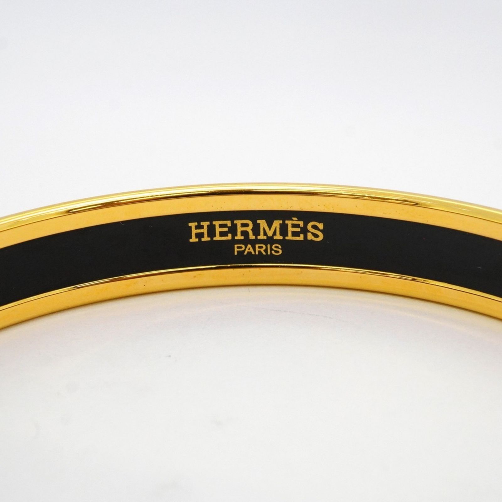 エルメス(Hermes) エルメス バングル エマイユPM GPメッキ ゴールド