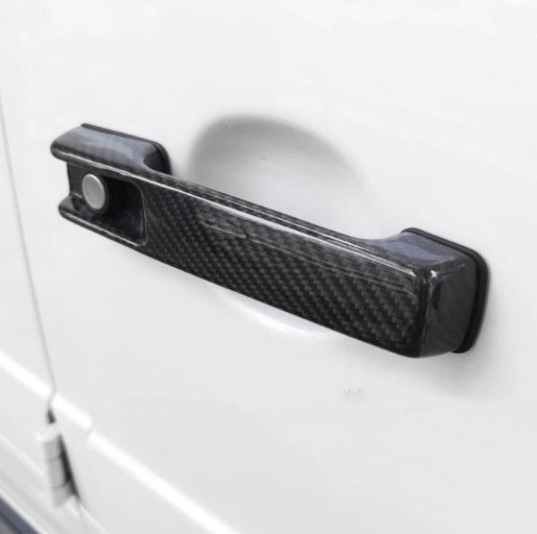 高品質 メルセデスベンツ ベンツ Gクラス W464 G500 G550 G350 G63 高級軽量ドライカーボン ドアノブ カバー 5p