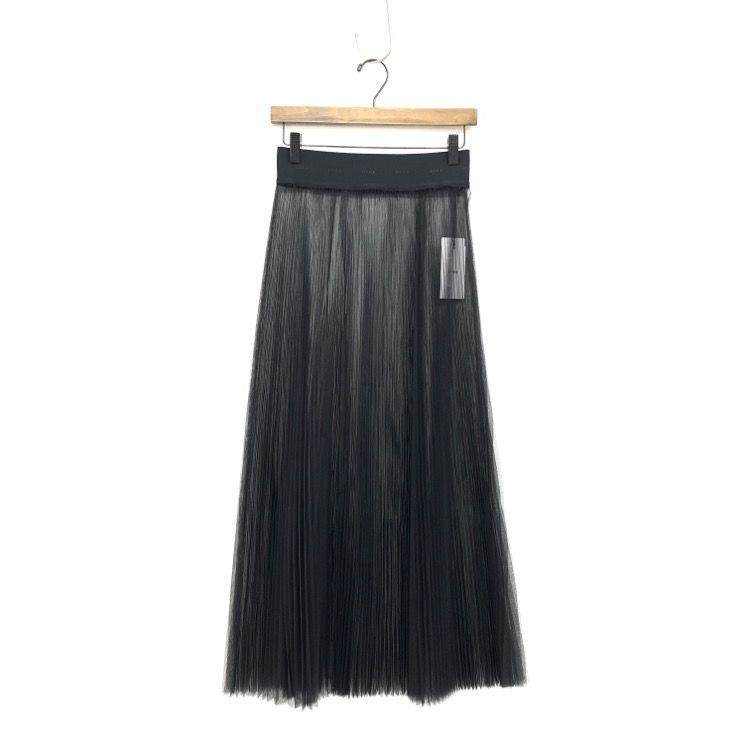 サイズ2 未使用品 23SS HYKE ハイク TULLE PLEATED SKIRT チュール