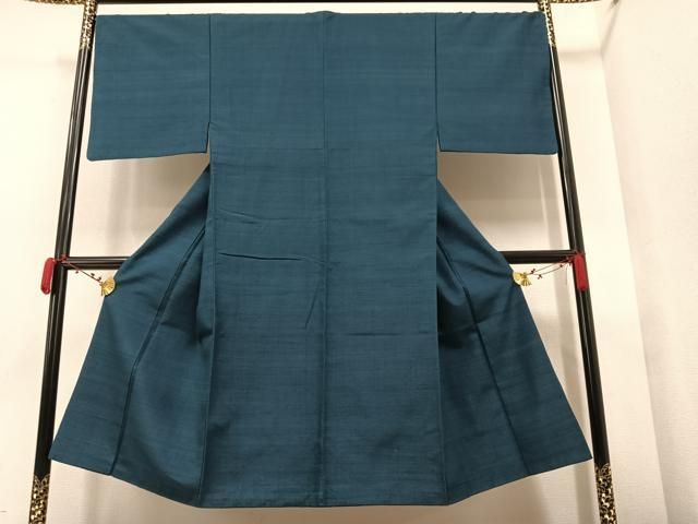 平和屋着物●男性　紬　色無地　青藍色　正絹　逸品　AAAW0007ph 平和屋着物○男性 紬 色無地 青藍色 正絹 逸品 AAAW0007ph - メルカリ