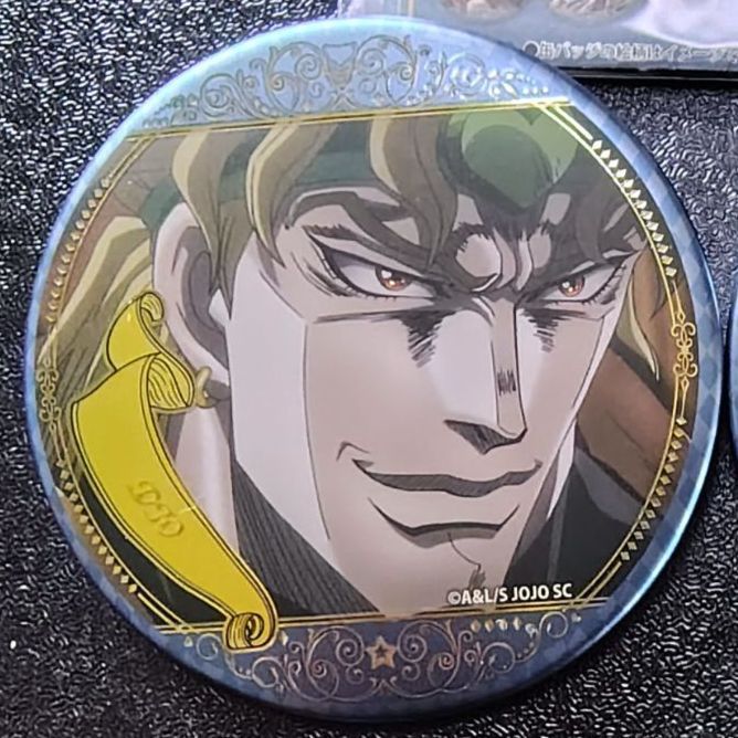 ディオ 缶バッジ ジョジョの奇妙な冒険アニメ10周年記念展 ジョジョの奇妙